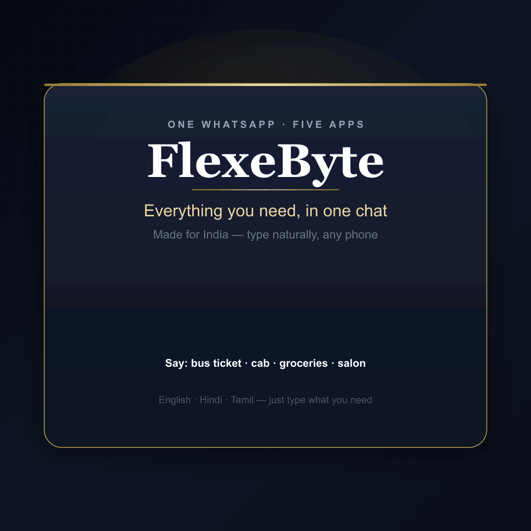 FlexeByte welcome card